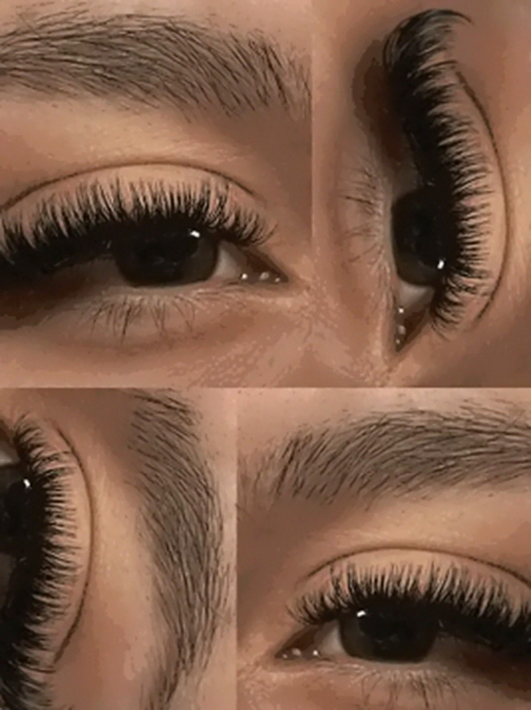 Lash set collage